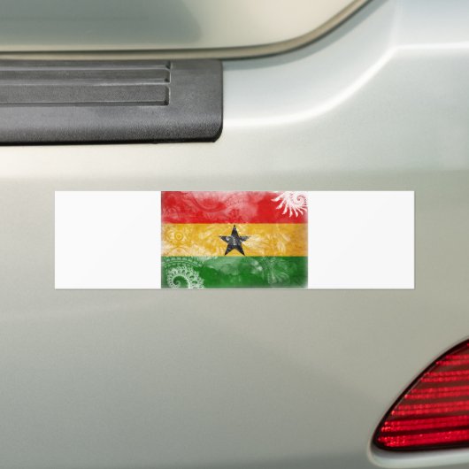 Autocollant De Voiture Drapeau du Ghana (En voiture)