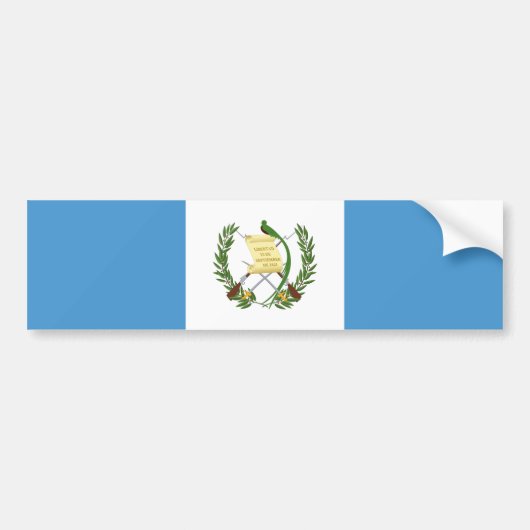 Autocollant De Voiture Drapeau du Guatemala (Devant)