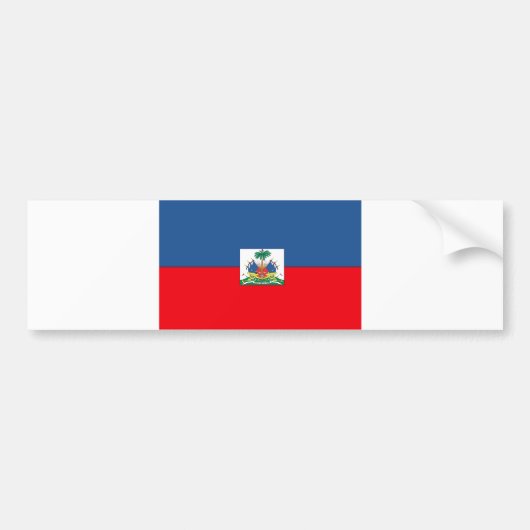 Autocollant De Voiture Drapeau du Haïti (Devant)