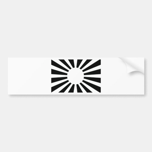 Autocollant De Voiture Drapeau du Japon Soleil Levant (Devant)