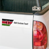 Autocollant De Voiture Drapeau du Kenya (Sur camion)