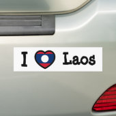 Autocollant De Voiture Drapeau du Laos (En voiture)