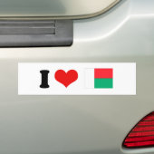Autocollant De Voiture Drapeau du Madagascar (En voiture)