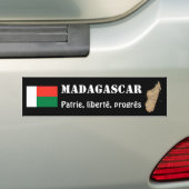 Autocollant De Voiture Drapeau du Madagascar + Adhésif pour pare-chocs de (En voiture)