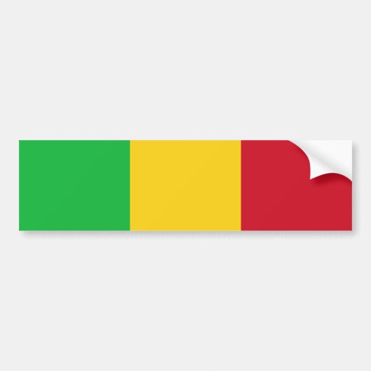Autocollant De Voiture Drapeau du Mali (Devant)
