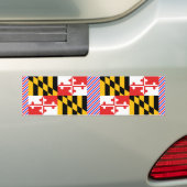 Autocollant De Voiture Drapeau du Maryland (En voiture)