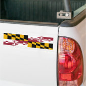 Autocollant De Voiture Drapeau du Maryland (Sur camion)