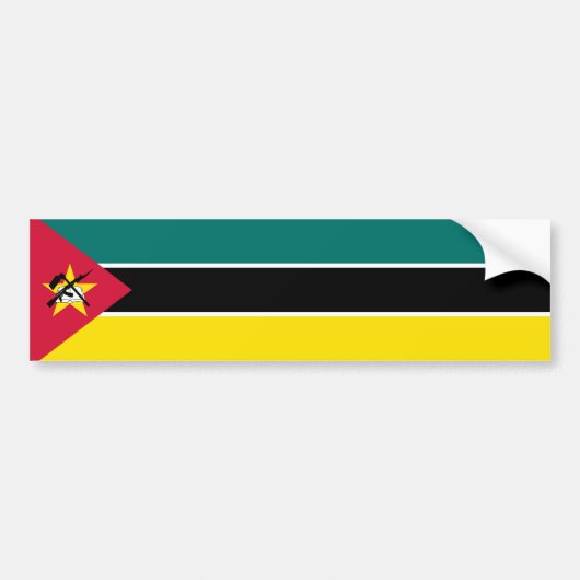 Autocollant De Voiture Drapeau du Mozambique (Devant)