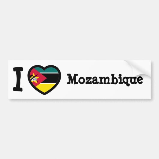 Autocollant De Voiture Drapeau du Mozambique (Devant)