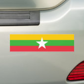 Autocollant De Voiture Drapeau du Myanmar (En voiture)