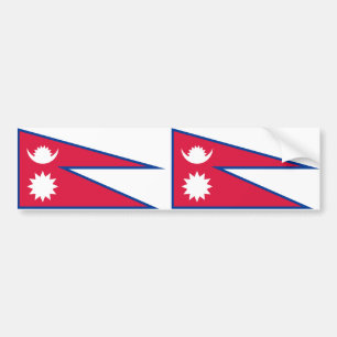 Autocollant De Voiture Drapeau du Népal