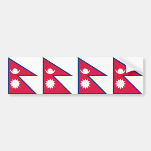 Autocollant De Voiture Drapeau du Népal