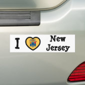 Autocollant De Voiture Drapeau du New Jersey (En voiture)