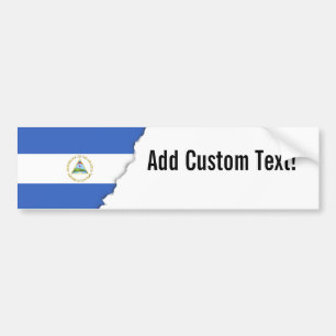 Autocollant De Voiture Drapeau du Nicaragua