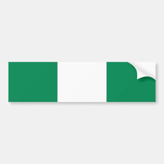 Autocollant De Voiture Drapeau du Nigeria (Devant)