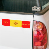 AUTOCOLLANT DE VOITURE DRAPEAU DU NOUVEAU MEXIQUE (Sur camion)