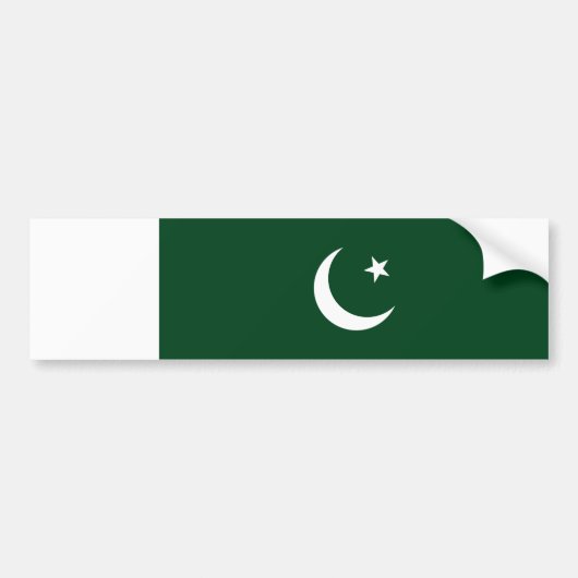 Autocollant De Voiture Drapeau du Pakistan (Devant)