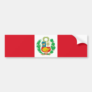 Autocollant De Voiture Drapeau du Pérou