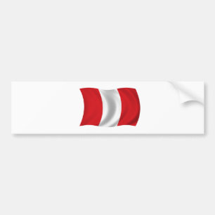Autocollant De Voiture Drapeau du Pérou
