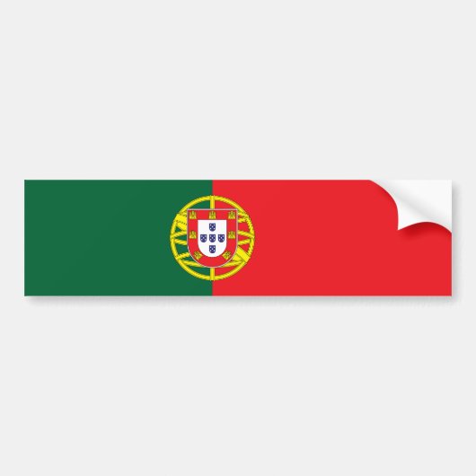 Autocollant De Voiture Drapeau du Portugal (Devant)