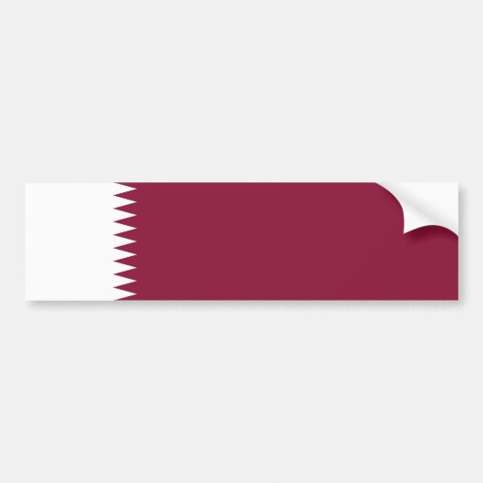 Autocollant De Voiture Drapeau du Qatar (Devant)