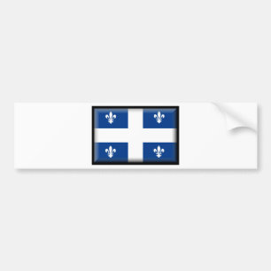 Autocollant De Voiture Drapeau du Québec (Canada)