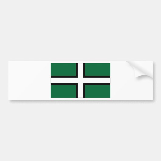 Autocollant De Voiture Drapeau du Royaume-Uni Devon (Devant)