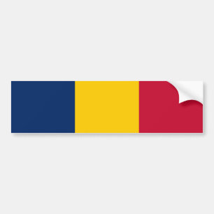 Autocollant De Voiture Drapeau du Tchad