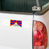 Autocollant De Voiture Drapeau du Thibet (Sur camion)