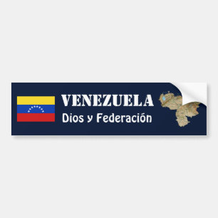 Autocollant De Voiture Drapeau du Venezuela + Adhésif pour pare-chocs de