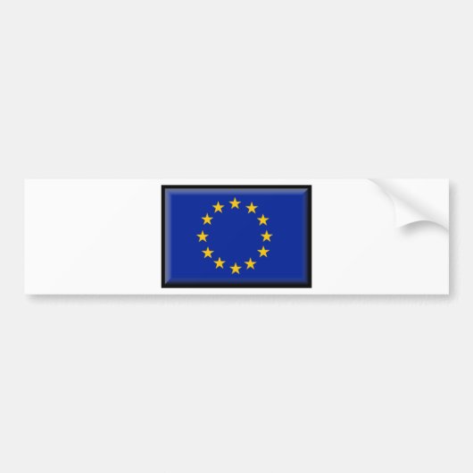 Autocollant De Voiture Drapeau d'Union européenne (Devant)