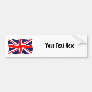 Autocollant De Voiture Drapeau d'Union Jack - personnalisable avec votre