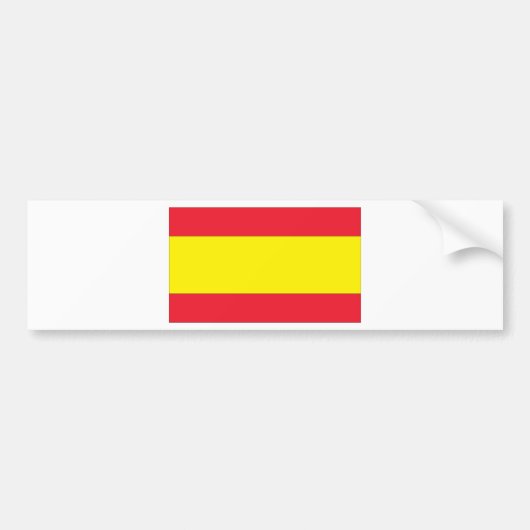 Autocollant De Voiture Drapeau espagnol (Devant)