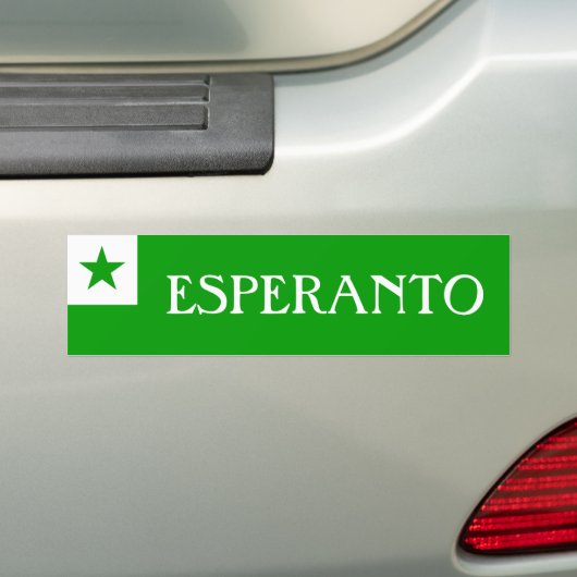 Autocollant De Voiture Drapeau espéranto (En voiture)