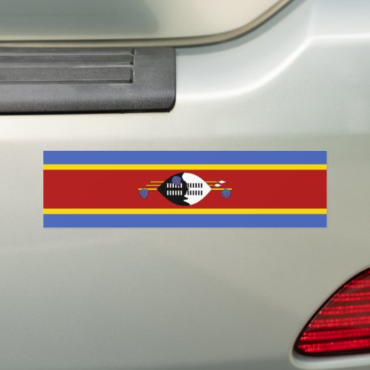 Autocollant De Voiture Drapeau Eswatini (En voiture)