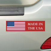 Autocollant De Voiture Drapeau Fabriqué Aux États-Unis (En voiture)
