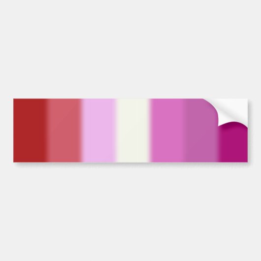 Autocollant De Voiture Drapeau Fallen Lesbian Pride Version 2 (Devant)