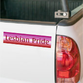 Autocollant De Voiture Drapeau Falln Lesbian Pride (Texte) (Sur camion)
