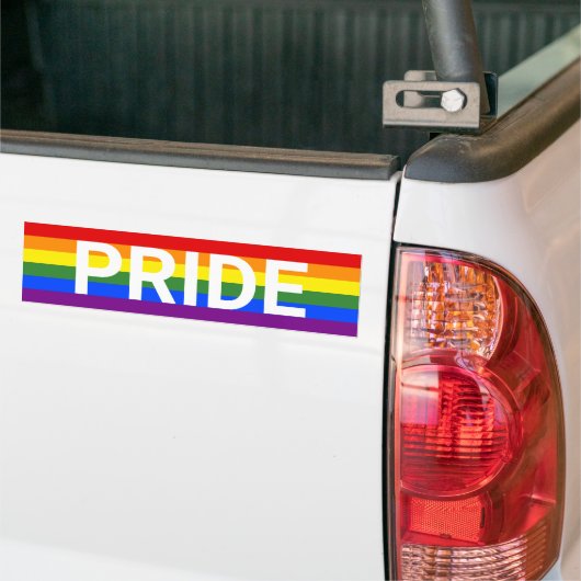 Autocollant De Voiture Drapeau FIDE Rainbow Stripes LGBT (Sur camion)