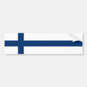 Autocollant De Voiture Drapeau Finlande (Devant)