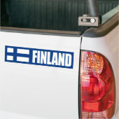 Autocollant De Voiture Drapeau Finlande (Sur camion)