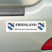 Autocollant De Voiture Drapeau Friesland personnalisable (En voiture)