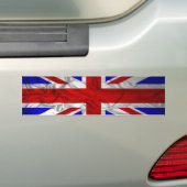 Autocollant De Voiture Drapeau froissé d'Union Jack (En voiture)