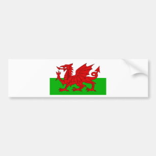 Autocollant De Voiture Drapeau Gallois / Pays de Galles - Cymru haute qua