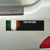 Autocollant De Voiture Drapeau grunge noir de l'Irlande (En voiture)
