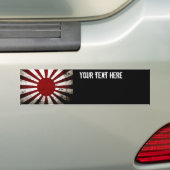 Autocollant De Voiture Drapeau grunge noir du Japon Soleil Levant (En voiture)