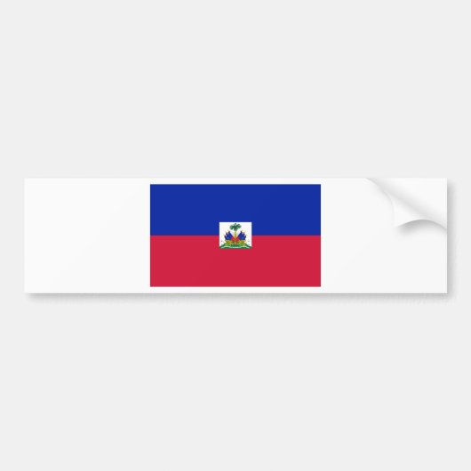 Autocollant De Voiture Drapeau Haïti HT (Devant)