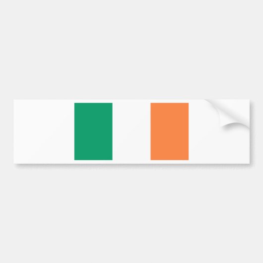 Autocollant De Voiture Drapeau irlandais (Devant)