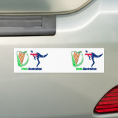 Autocollant De Voiture Drapeau irlandais Harp-Australie Bumper-Sticker (En voiture)