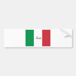Autocollant De Voiture Drapeau italien - drapeau de l'Italie - l'Italie
